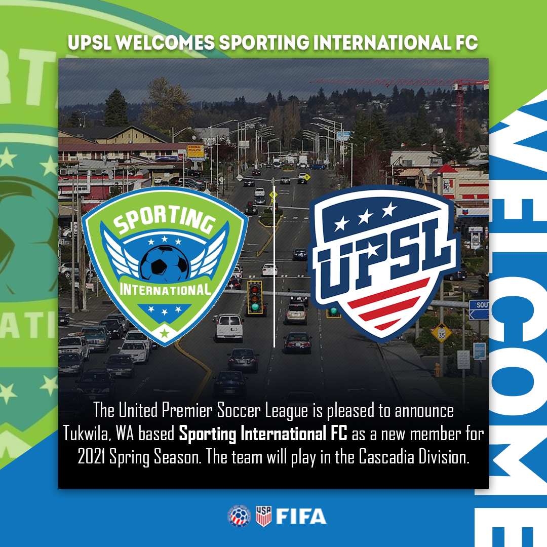 UPSL Announces Cascadia Division Expansion with Sporting International
